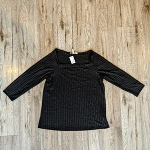 Long sleeve box neck shirt